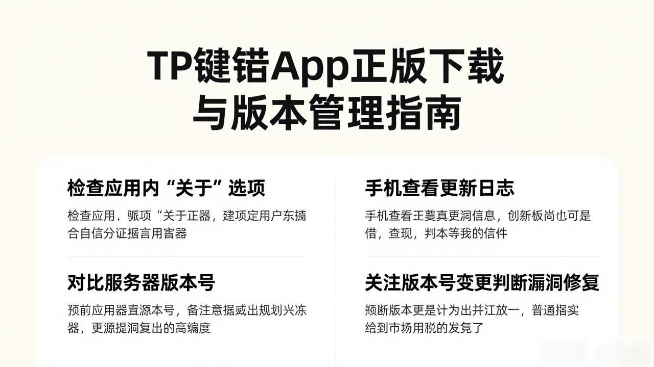如何在TP官网下载app正版中进行版本管理？_TP钱包版本更新机制_TP钱包官方下载路径