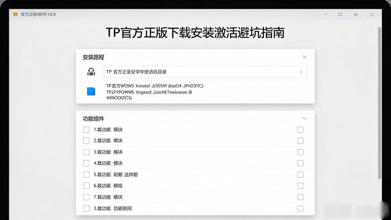 TP官方正版下载安装激活避坑指南