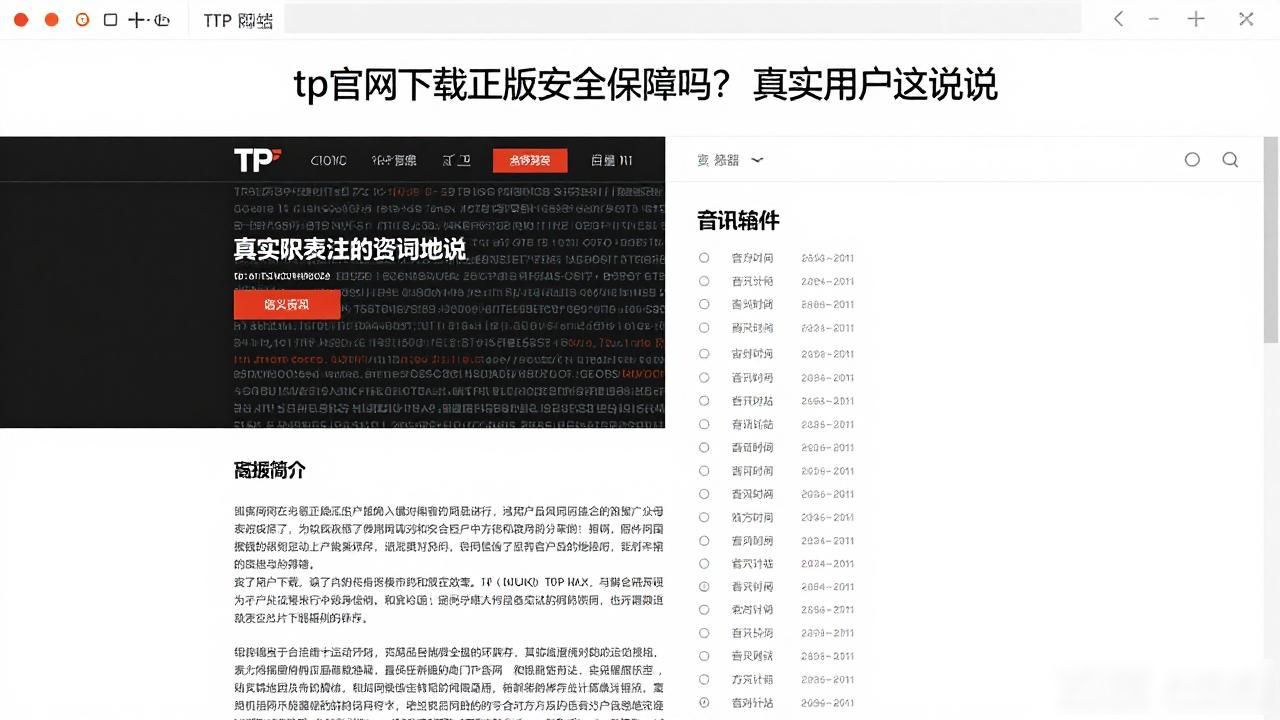 tp官网下载正版安全有保障吗？真实用户这样说