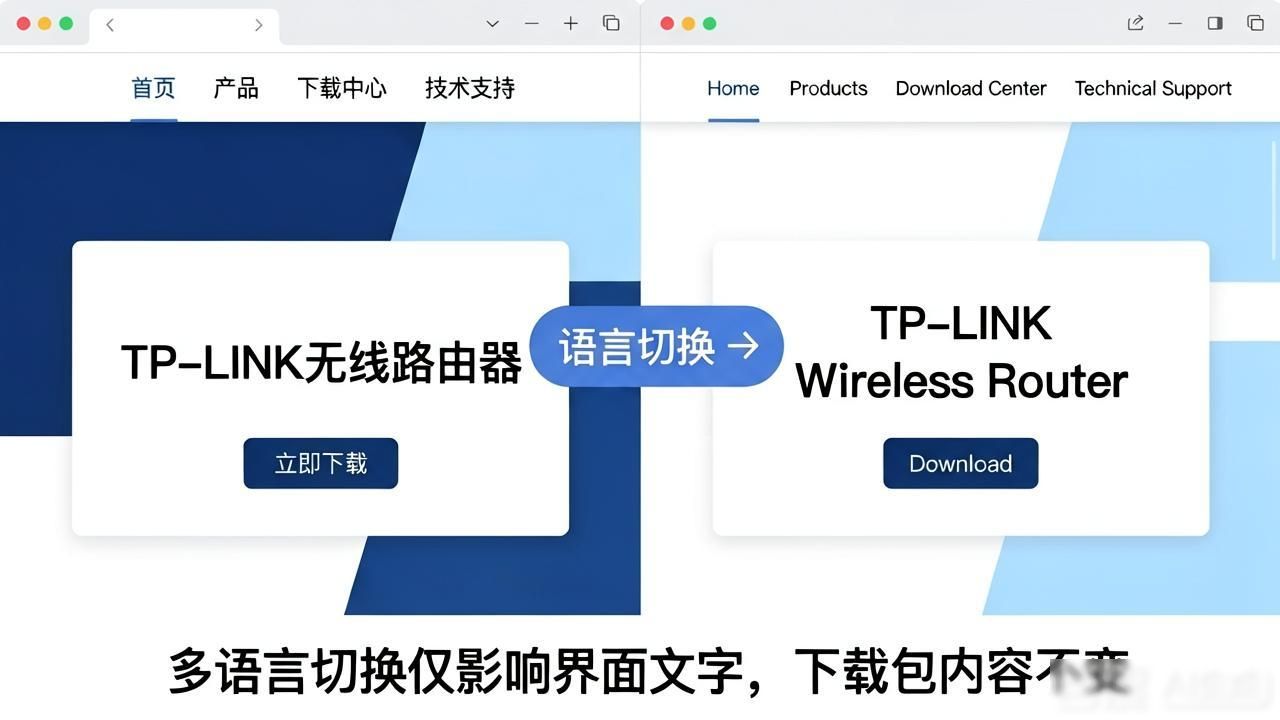 TP官网下载支持多语言，怎么切换使用？