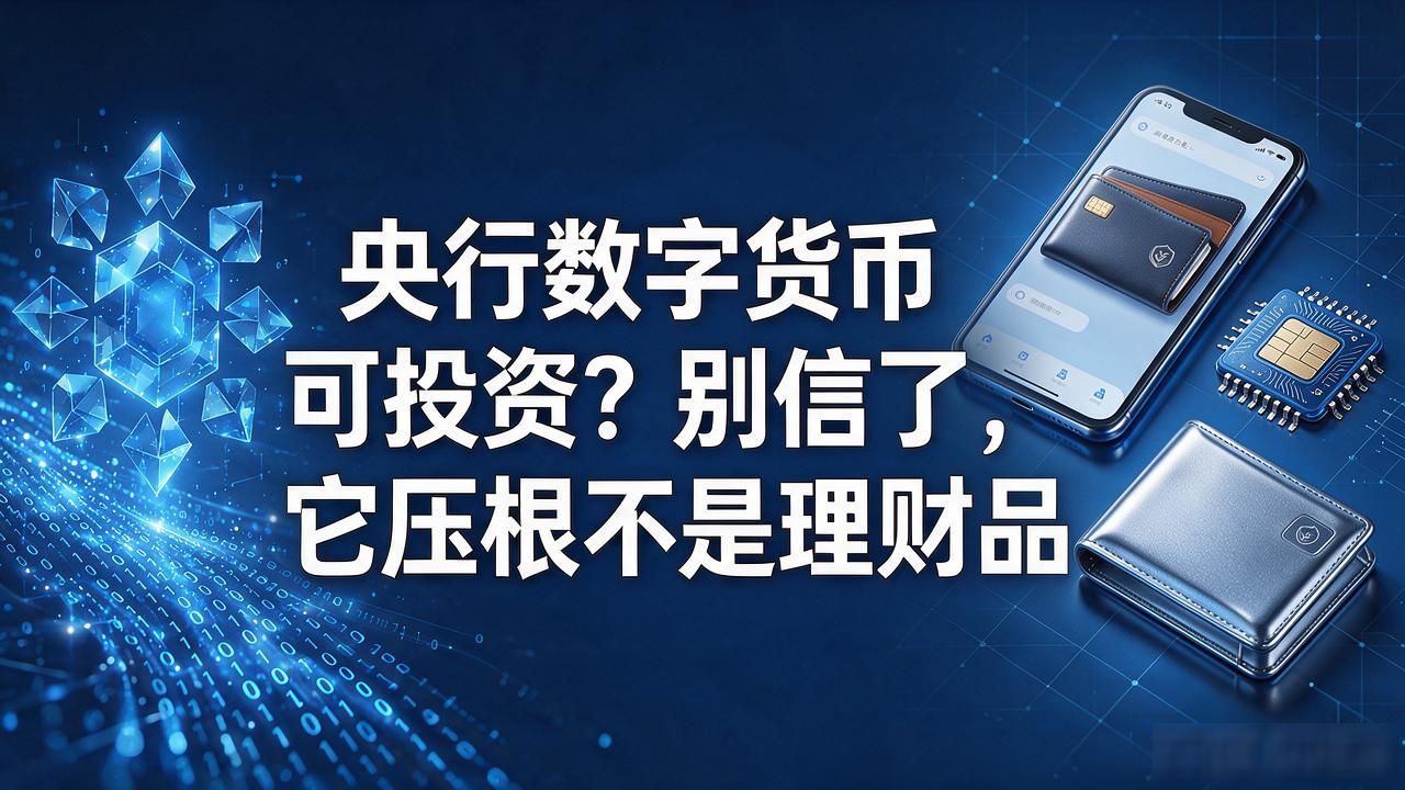 央行数字货币可投资？别信了，它压根不是理财品