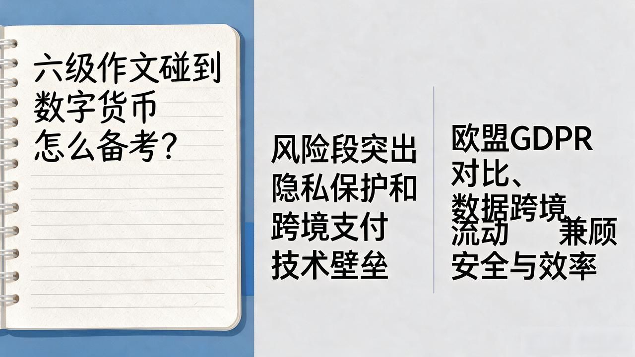 六级作文碰到数字货币怎么备考？这套实战思路看完直接下笔