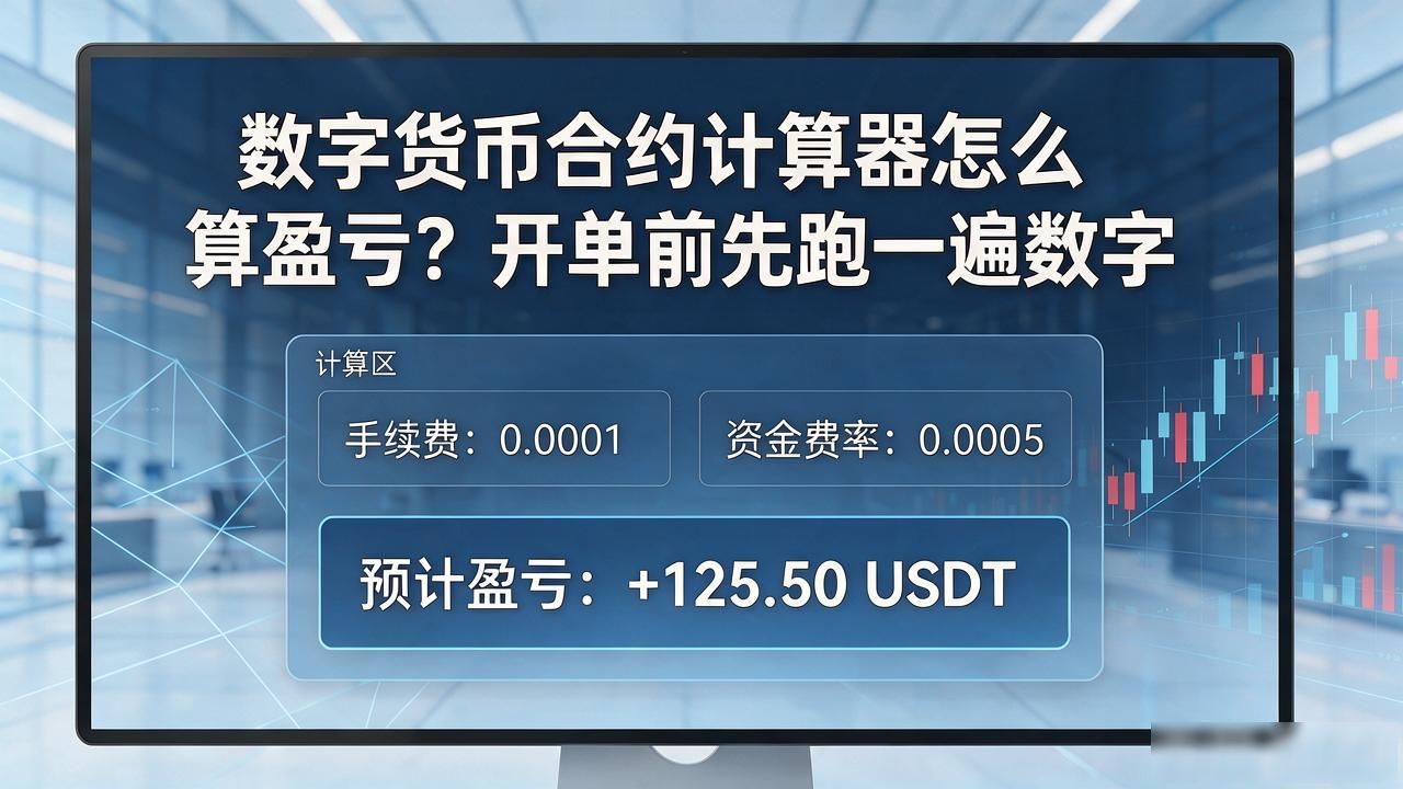 数字货币合约计算器怎么算盈亏？开单前先跑一遍数字