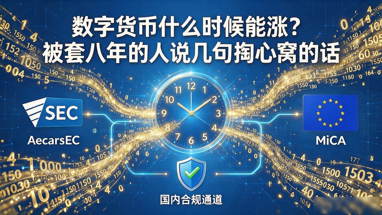 数字货币什么时候能涨？被套八年的人说几句掏心窝的话
