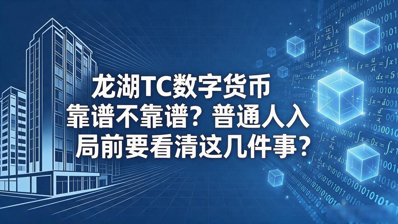 龙湖TC数字货币靠谱不靠谱？普通人入局前要看清这几件事