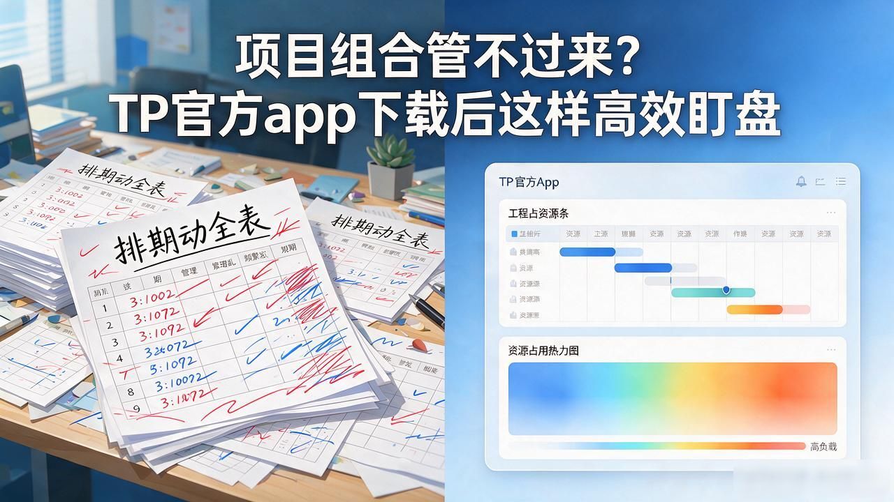 项目组合管不过来？TP官方app下载后这样高效盯盘