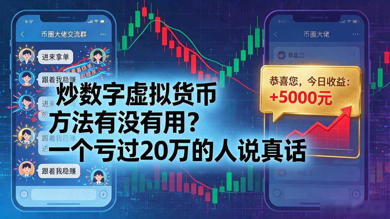 炒数字虚拟货币方法有没有用？一个亏过20万的人说真话