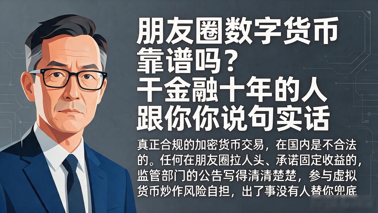 朋友圈数字货币靠谱吗？干金融十年的人跟你说句实话